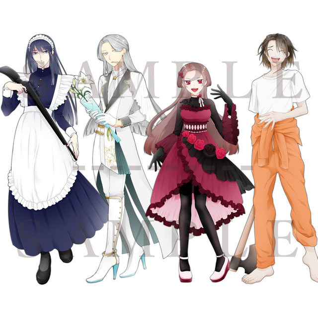 立ち絵、キャラデザ、などイラスト作成いたします