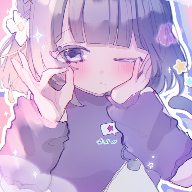 ふわふわ可愛い簡易絵