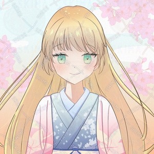 【1枚絵】淡くて可愛い1枚絵イラスト✨