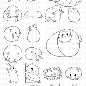 シンプルな線画イラストを描きます