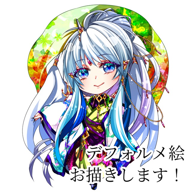 デフォルメ絵を描きます