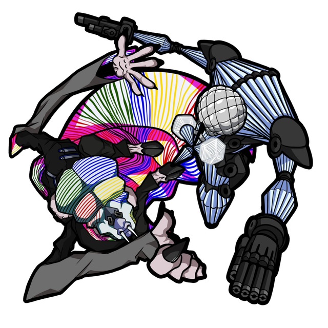 ウエハースシール風のデフォルメキャラ描きます。