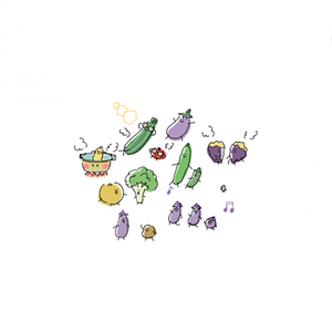 食べ物描きます