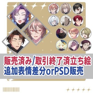 【立ち絵購入済の方向け】立ち絵の表情差分追加納品