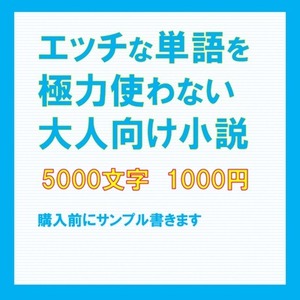 【新規商品お試し中】お好きな内容で婉曲的な官能小説を書きます