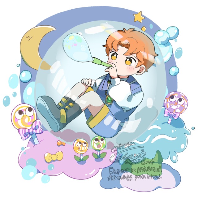 ヴィネット風イラスト！グッズや記念イラストにピッタリ！