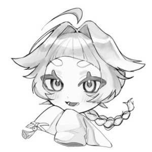 【最短即日】モノクロアイコンお描きします！