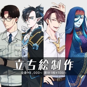 立ち絵制作します