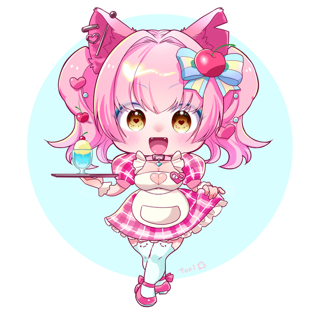 デフォルメキャラの立ち絵作成いたします