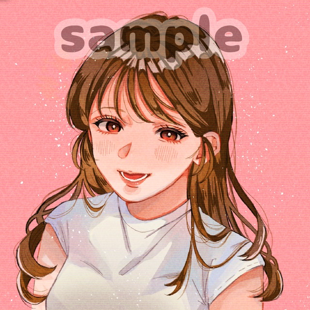 かわいいSNSアイコン似顔絵、カップルイラストなど作成します！