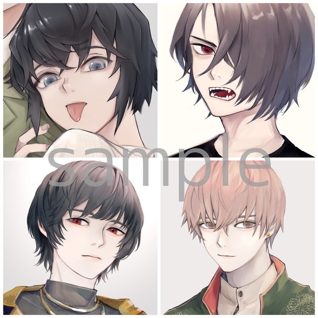 イケメンアイコン Sns 配信用イラスト描きます スキマ スキルのオーダーメイドマーケット Skima