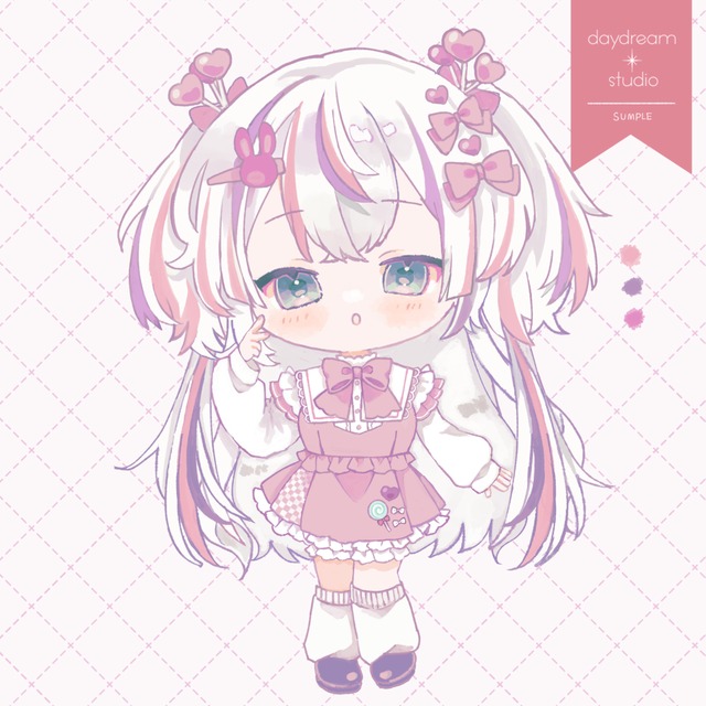 【表情差分1点おまけつき】ミニキャライラスト制作いたします！