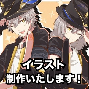 パキッとしたアニメ塗りのかわいいイラスト制作いたします！