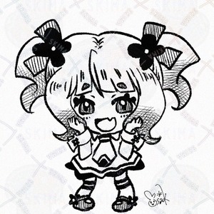 モノクロイラスト