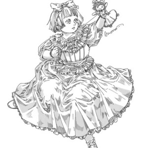 個人様向け　商業利用不可　白黒イラスト作成