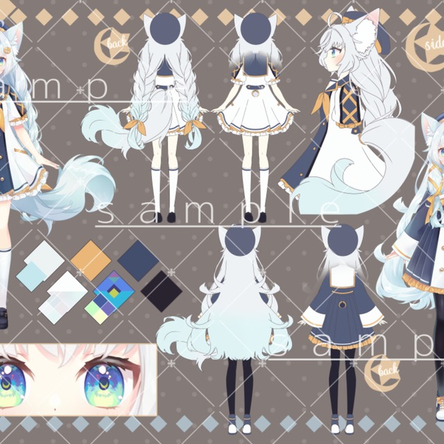 【お急ぎ対応有】Vtuberの立ち絵イラスト制作