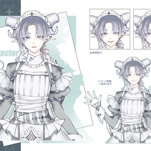 完成品※少年メイド立ち絵（配信用、Vtuber用などにも）