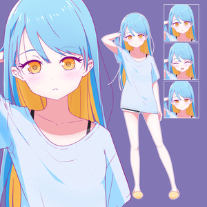 アニメ塗り全身