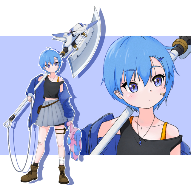 ややブラシ塗り全身