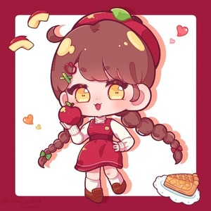 全身デフォルメイラスト作成