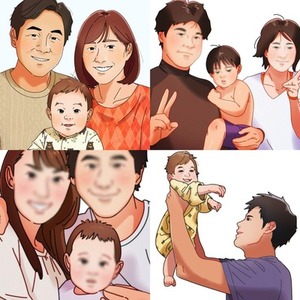 お子様の似顔絵 お描きします