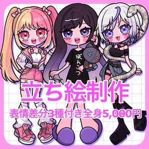 🌷初回様特別価格🌷立ち絵制作