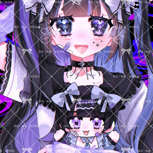 イラストオーダー、切り絵オーダー ミニ色紙イラストオーダー | Okina doll