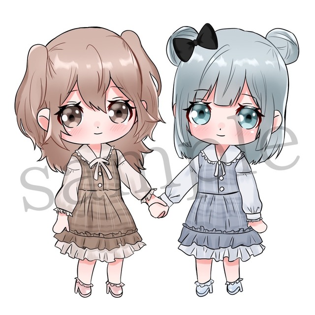 ミニキャラの可愛いアイコン描きます！