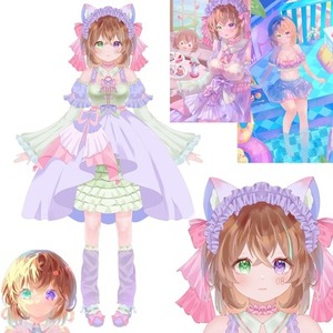 Vtuberの立ち絵・アイコン・イラスト、一貫制作（ワンストップサービス）