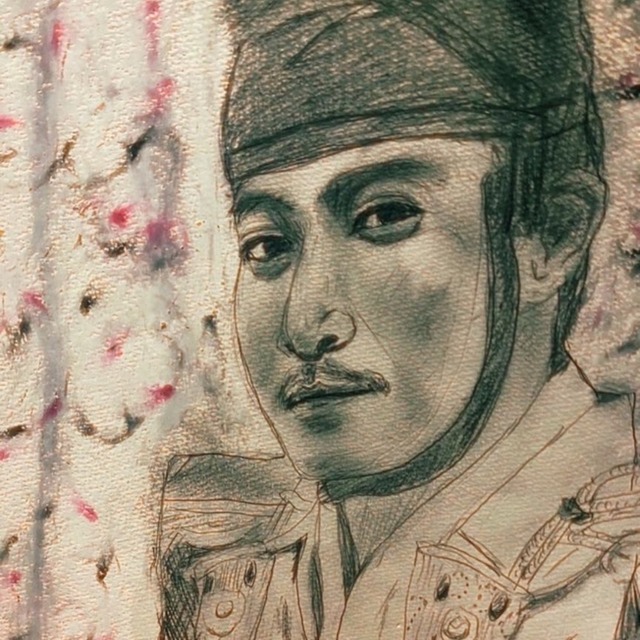 人物絵　模写　似顔絵