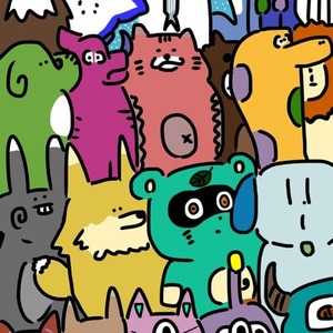 どうぶつのイラスト（実在しない動物も可）