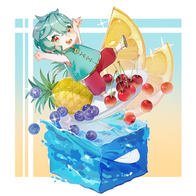 【Vtuber・SD・配信】可愛いSDイラスト！ヴィネットイラストも！