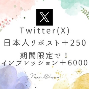 X(旧Twitter)で日本人リポスト＋250＆インプ6000！注目度が爆発