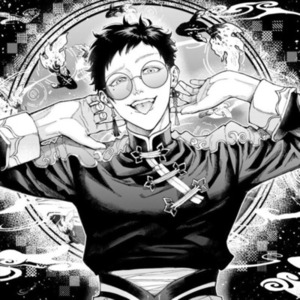 漫画風モノクロイラスト