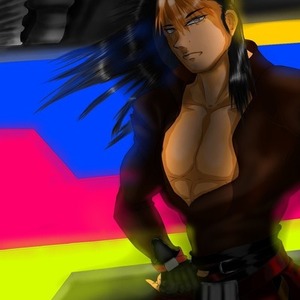 サイバー風なシチュエーションでのキャラクター