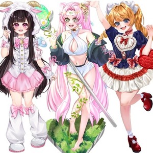 布と肌の質感が良い立ち絵を描きます！