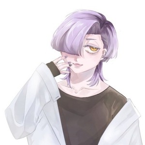 背景単色・バストアップのアイコン用イラスト作成