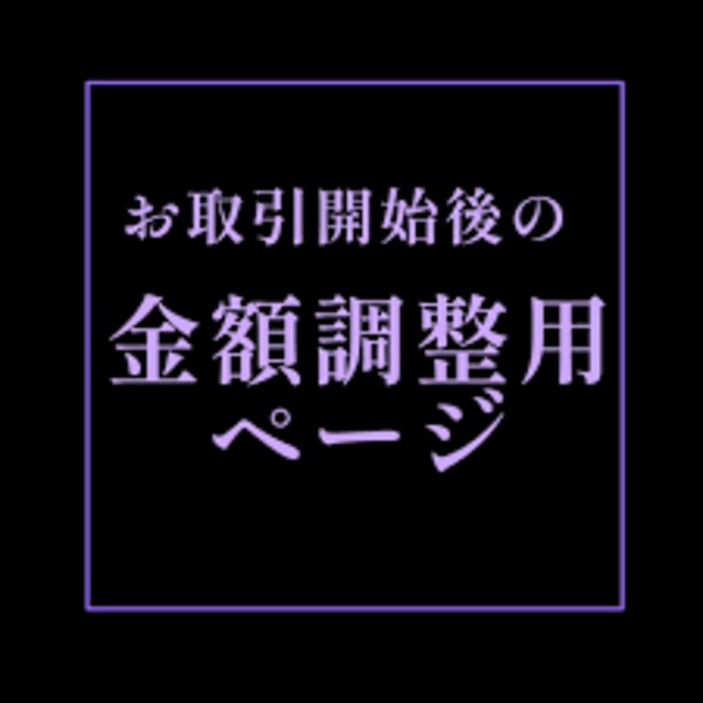 追加支払い用購入ページ