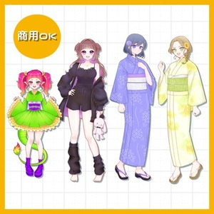 全身の立ち絵制作