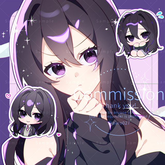 等身＆デフォルメ絵詰め込みイラスト