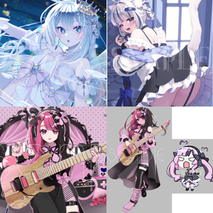 アイコン・立ち絵・サムネなどイラスト全般