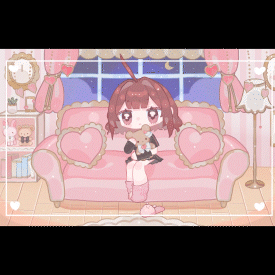 配信待機画面OPEDなどに！背景付きデフォルメムービー