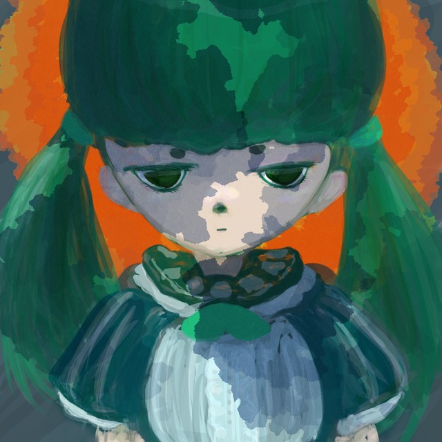 ダーク系厚塗りイラスト