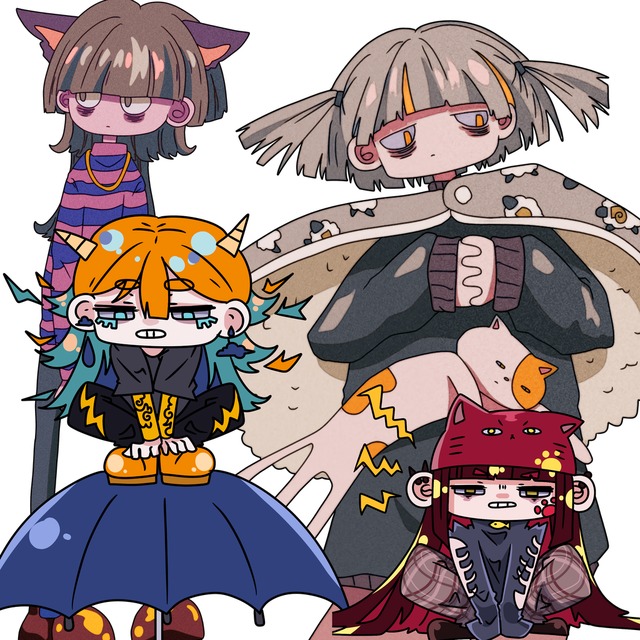 カートゥーン風ミニキャライラスト