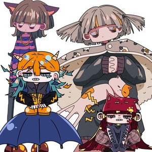 カートゥーン風ミニキャライラスト