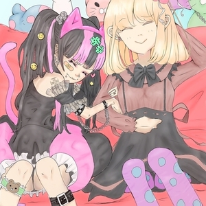 地雷ちゃんと量産型ちゃん💖ポストカード