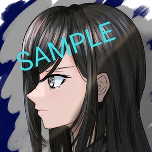 即納OK！横顔SNSアイコン