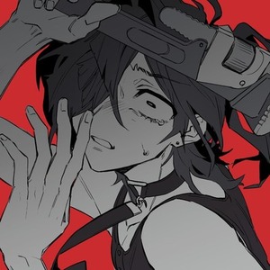 【アイコンなどに！】モノクロ＋1色／印象で魅せるイラストを制作します！