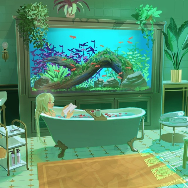 【世界観 × 光の一枚絵】人物＋背景（全身）キャラが“暮らす世界”を描きます！