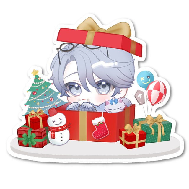 冬限定🎄可愛いデフォルメイラストBOX／Vtuber・SNS用